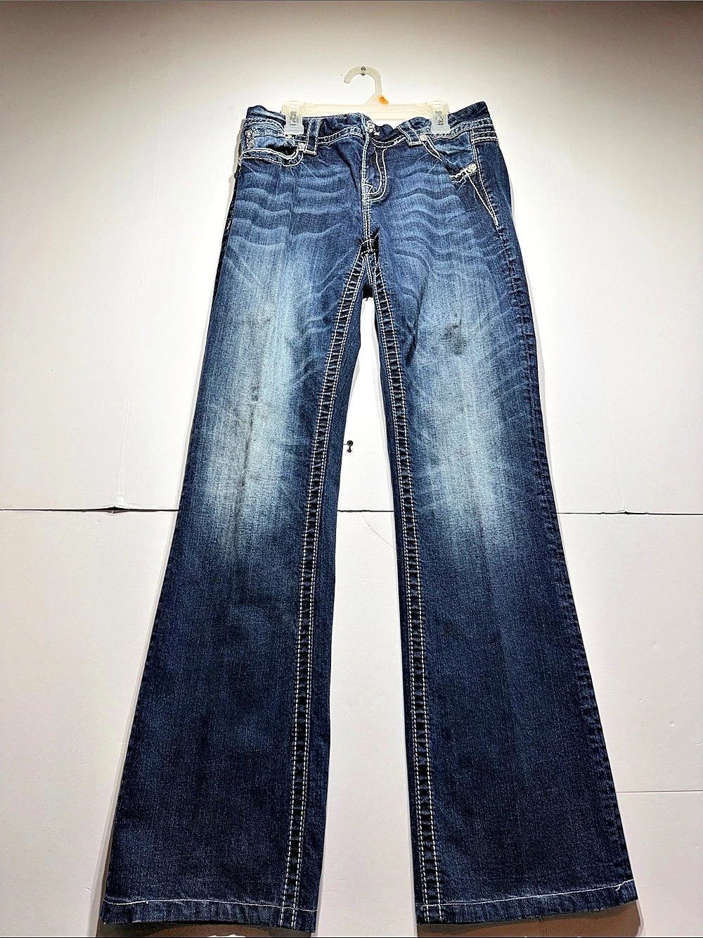 Y2K Miss Me flare jeans in Blue Like New 30/33
